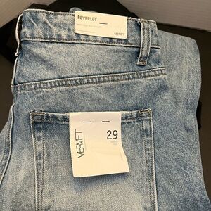 NWT 29 VERVET BY FLYING MONKEY HIGH Women’s Distressed Light Blue Jeans Beverly
